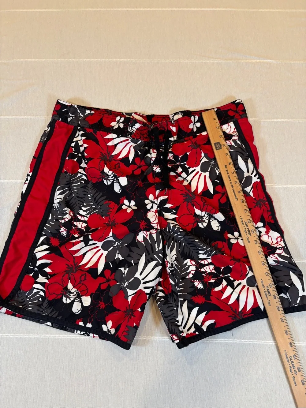 Joe Boxer Hawaiian Floral Board Shorts Swim Trunks Men’s XL tropical surf shorts
